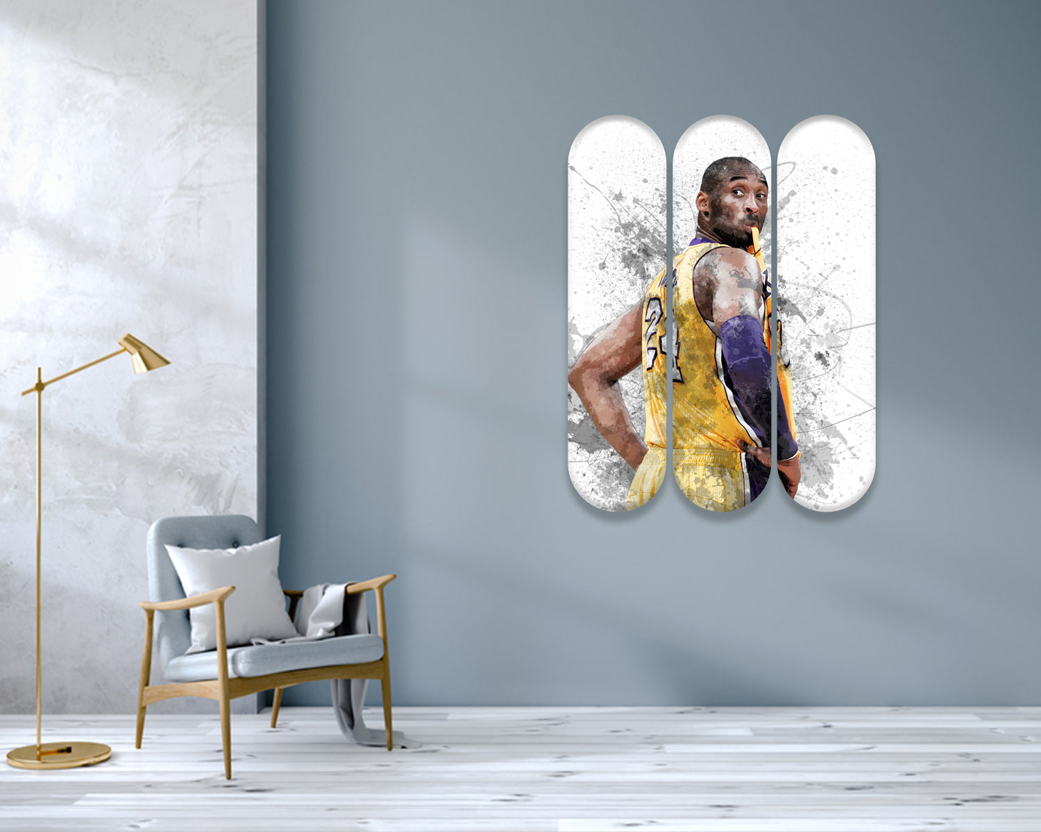 Kobe Bryant Acrylic Skateboard Wall Art