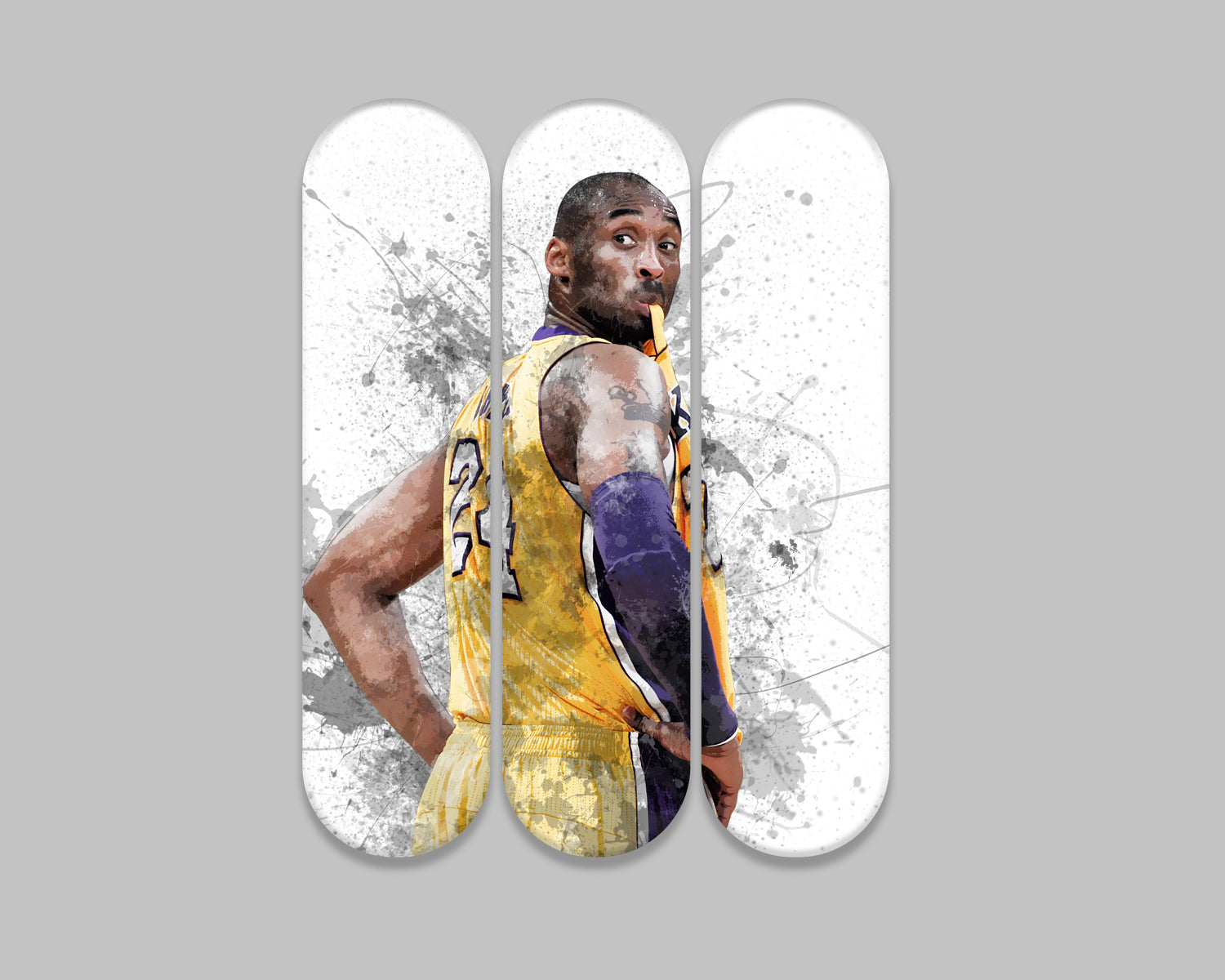 Kobe Bryant Acrylic Skateboard Wall Art