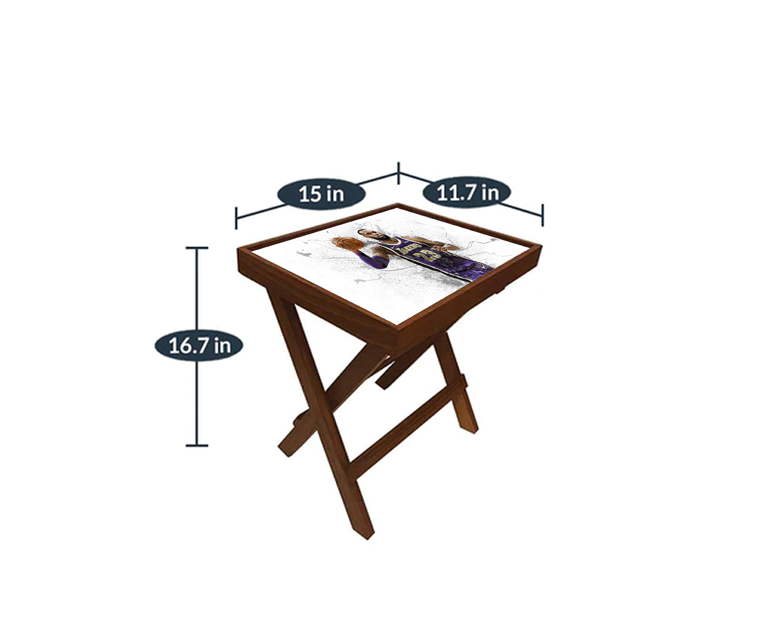 Lebron James Splash Effect Coffee and Laptop Table