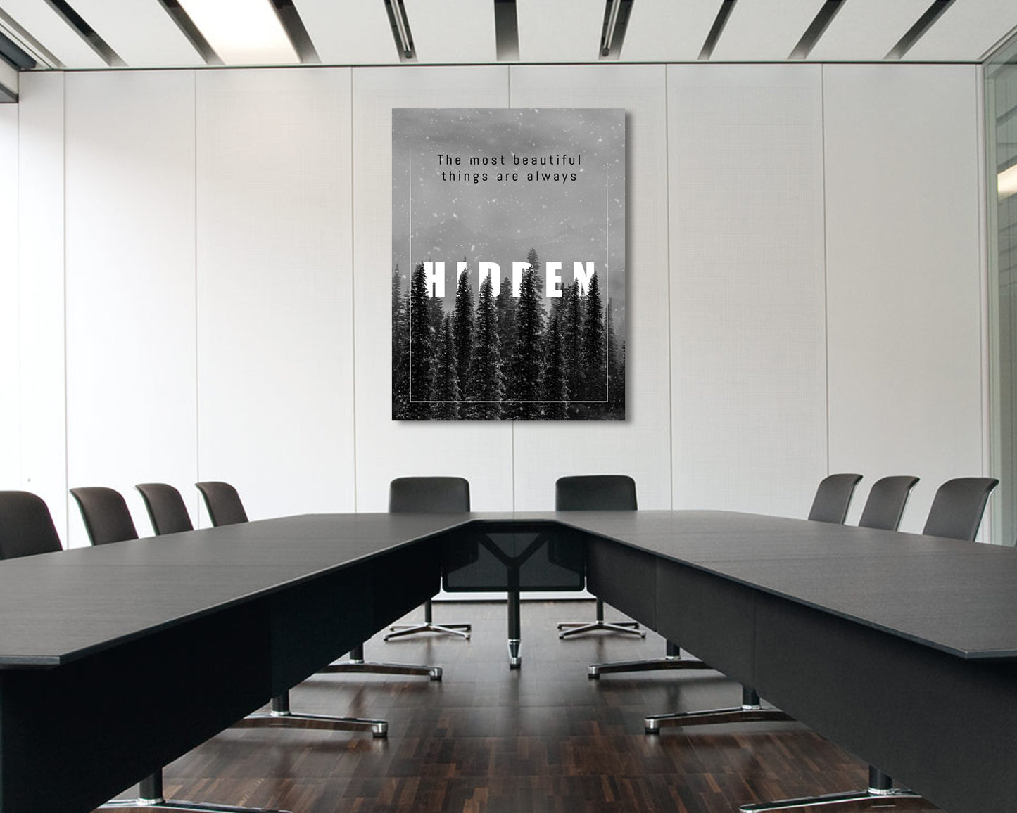 The most beautiful things are always Canvas Wall Art