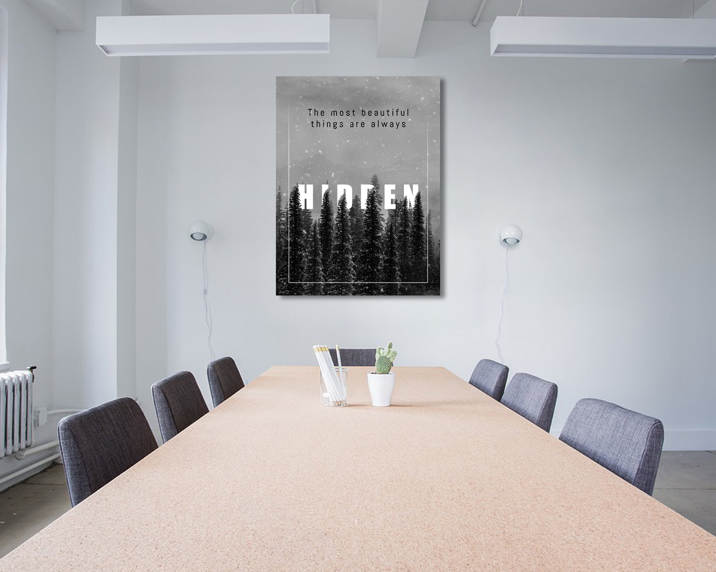 The most beautiful things are always Canvas Wall Art