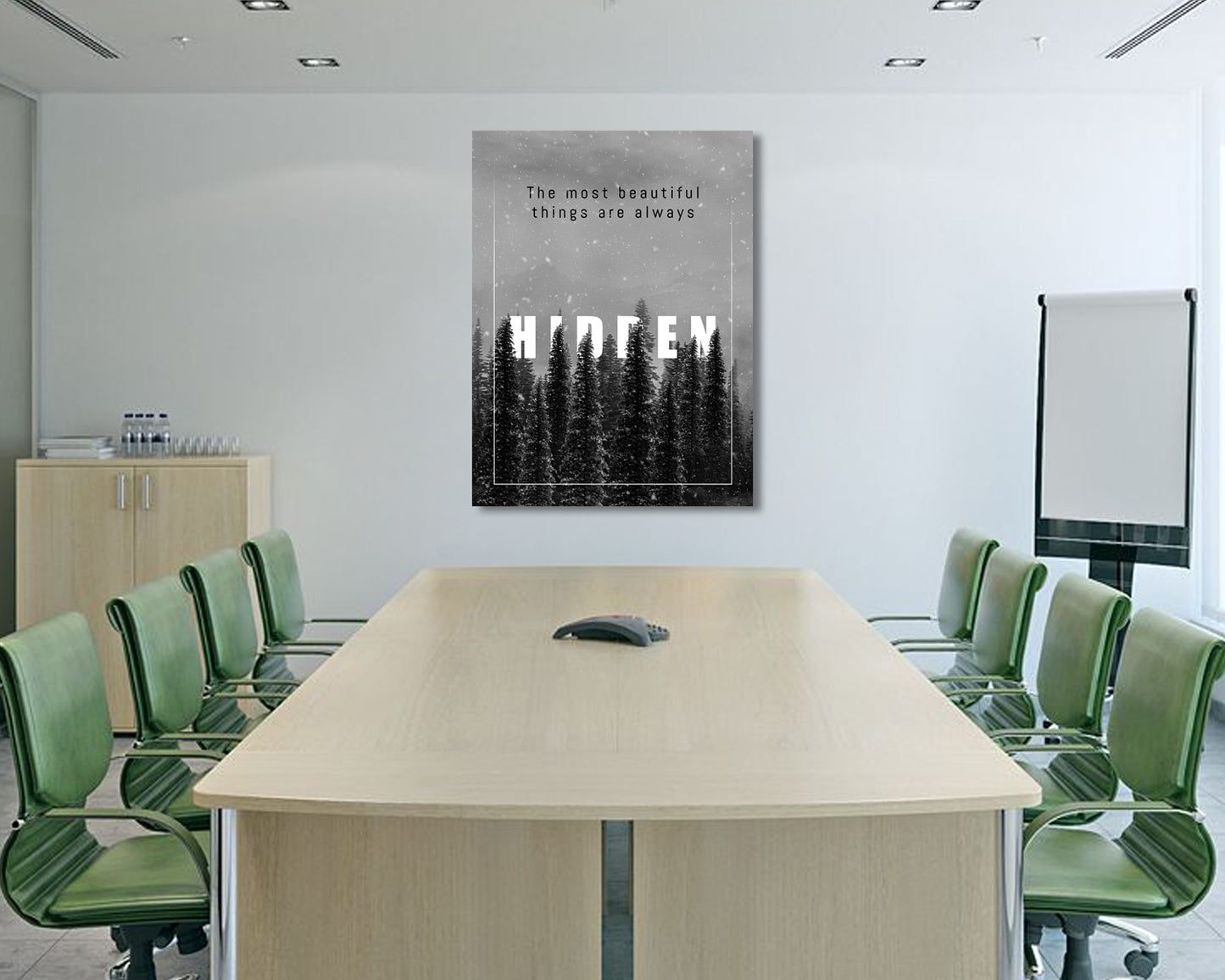 The most beautiful things are always Canvas Wall Art