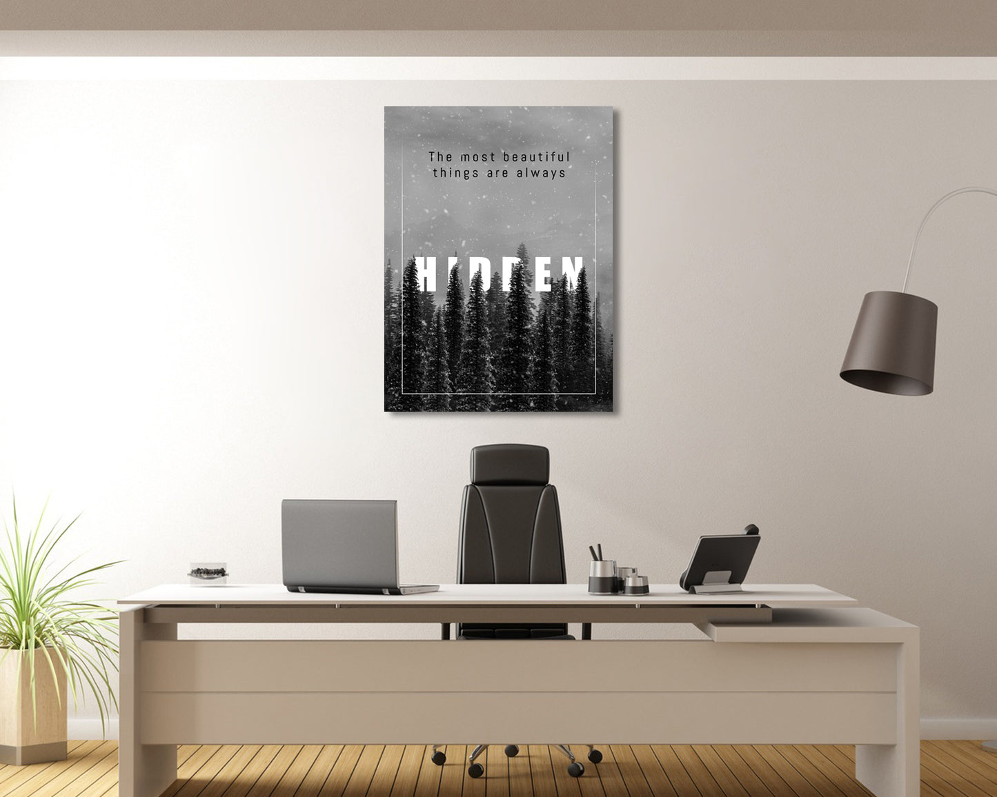 The most beautiful things are always Canvas Wall Art