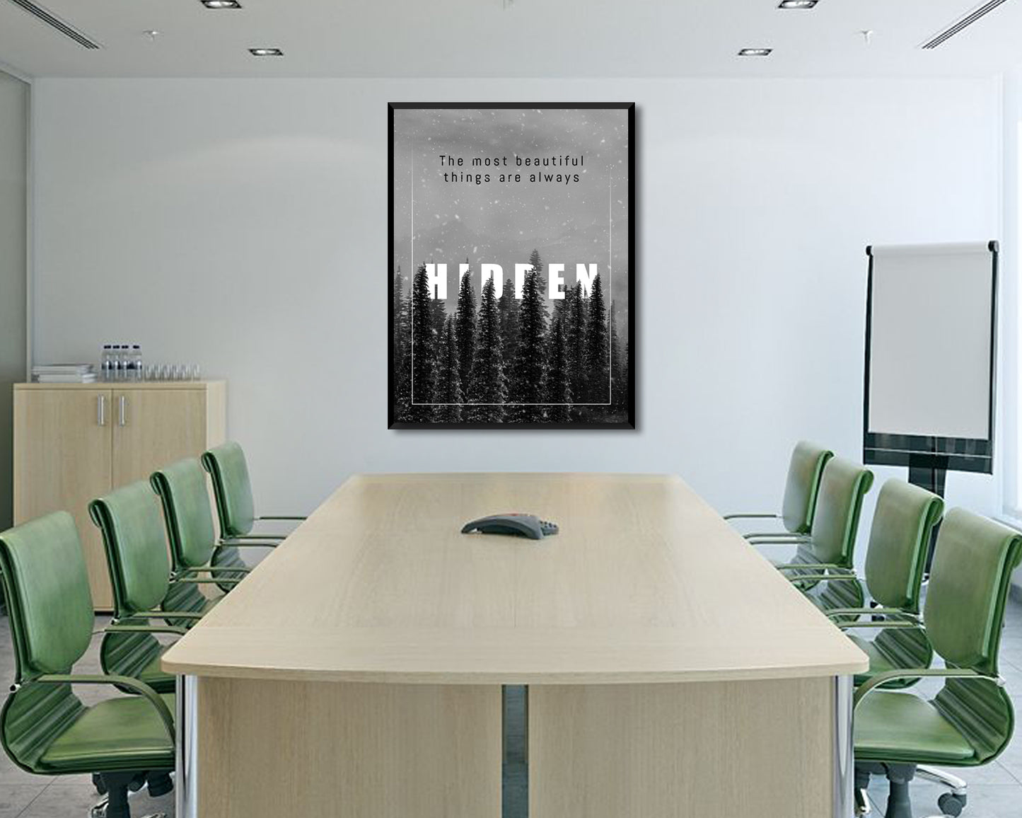 The most beautiful things are always Canvas Wall Art