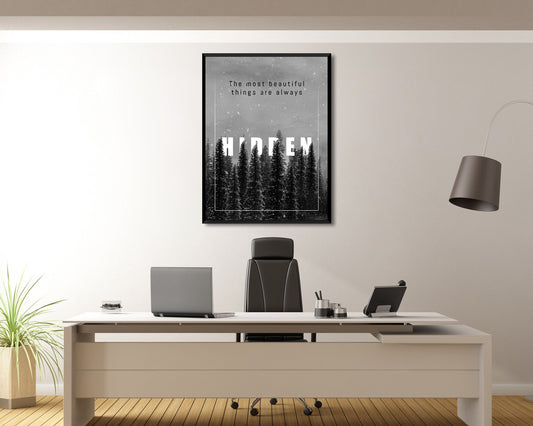 The most beautiful things are always Canvas Wall Art