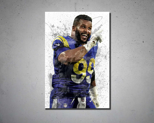 Aaron Donald Canvas Wall Art