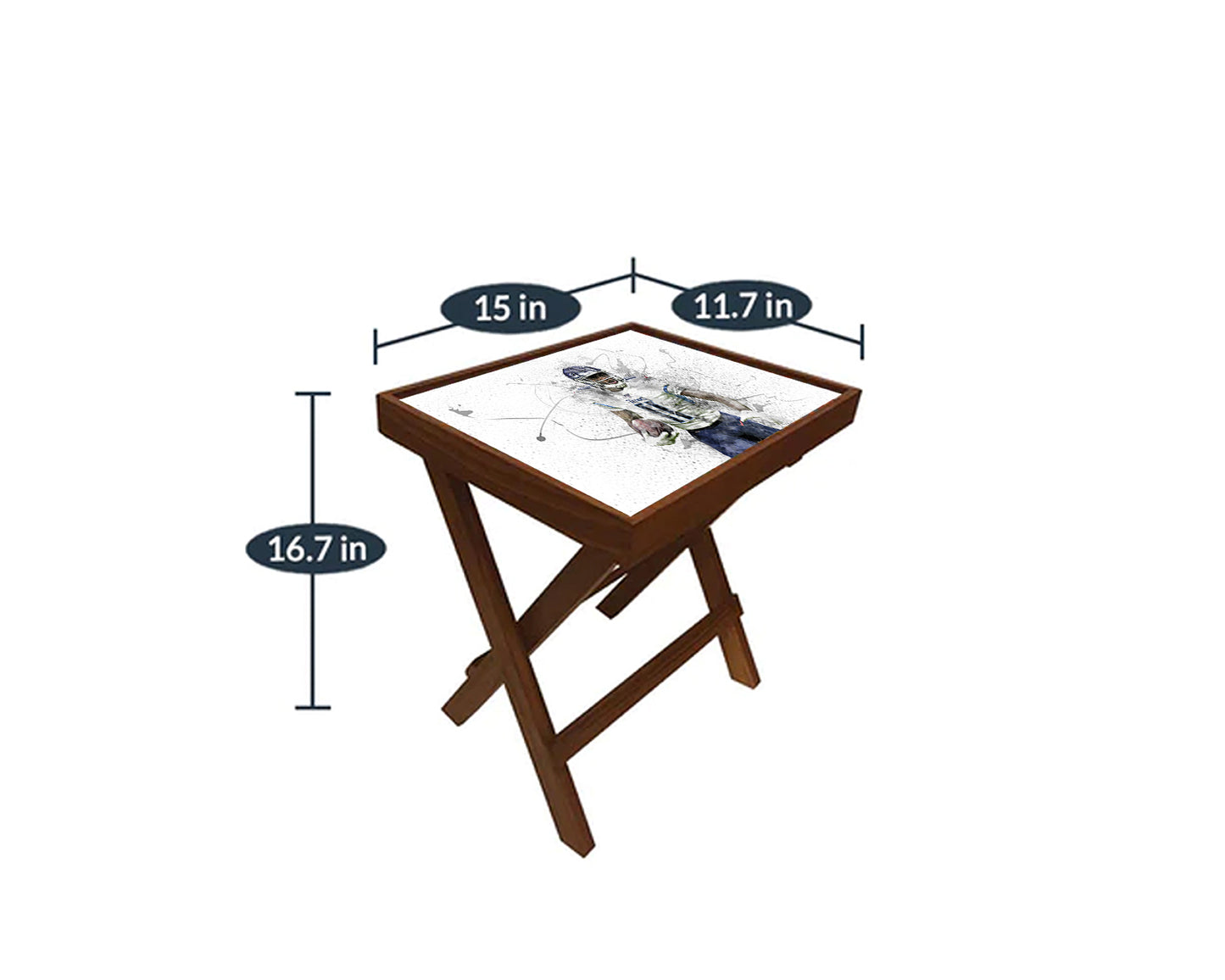 A. J. Brown Splash Effect Coffee and Laptop Table