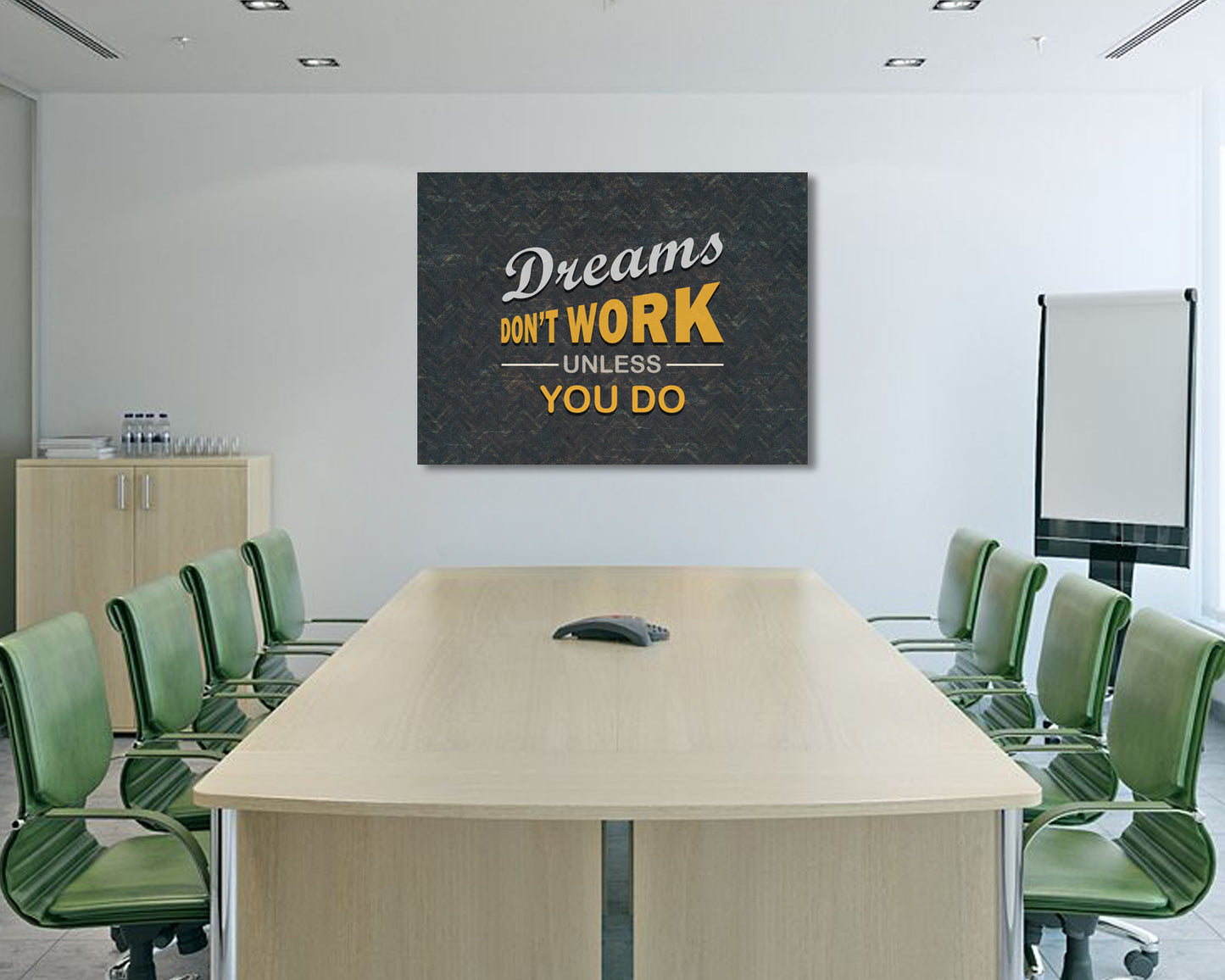 Dreams Dont Work Unless You Do Canvas Wall Art