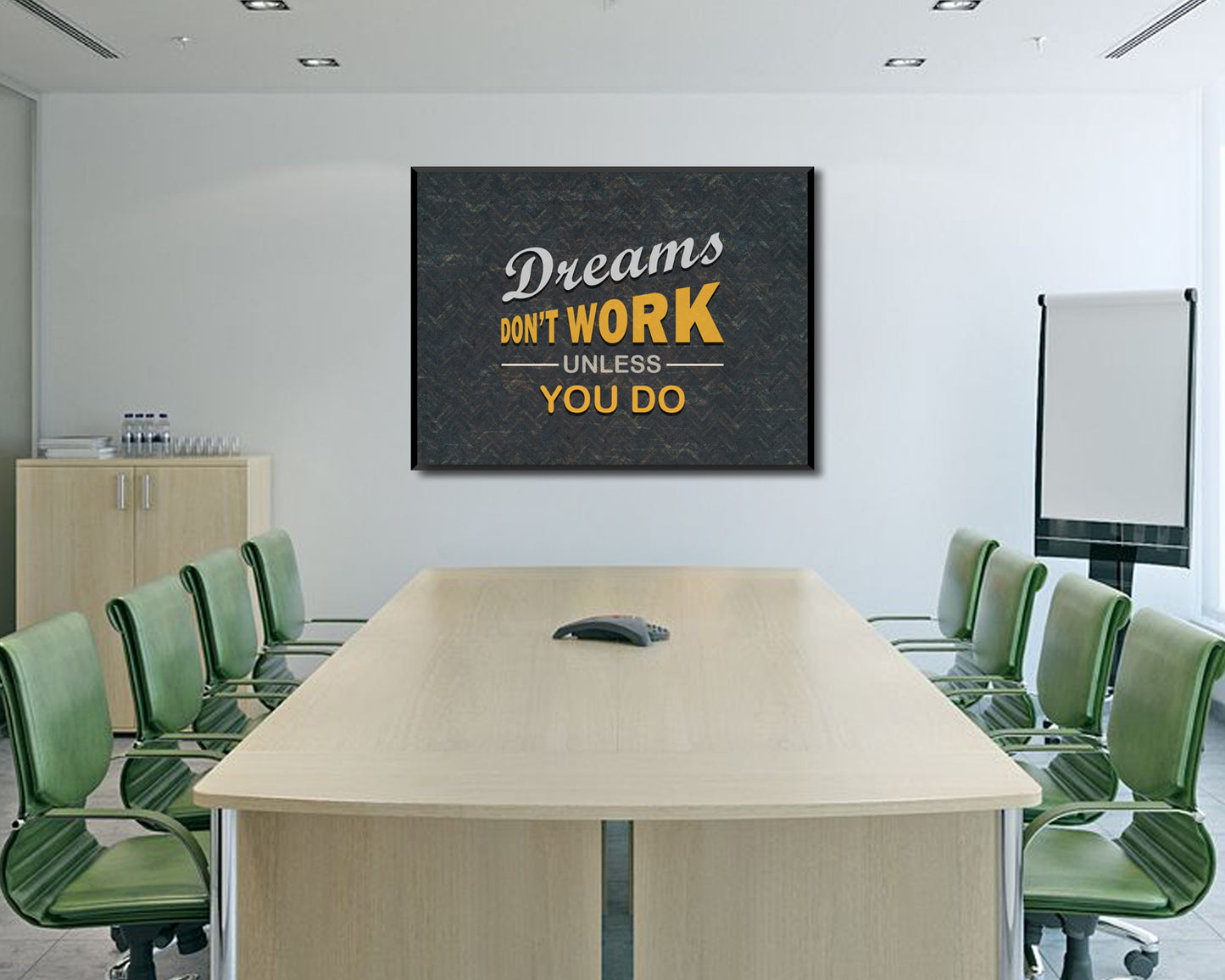 Dreams Dont Work Unless You Do Canvas Wall Art