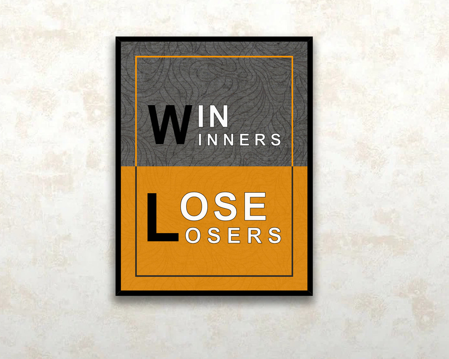 Winners Loosers Canvas Wall Art