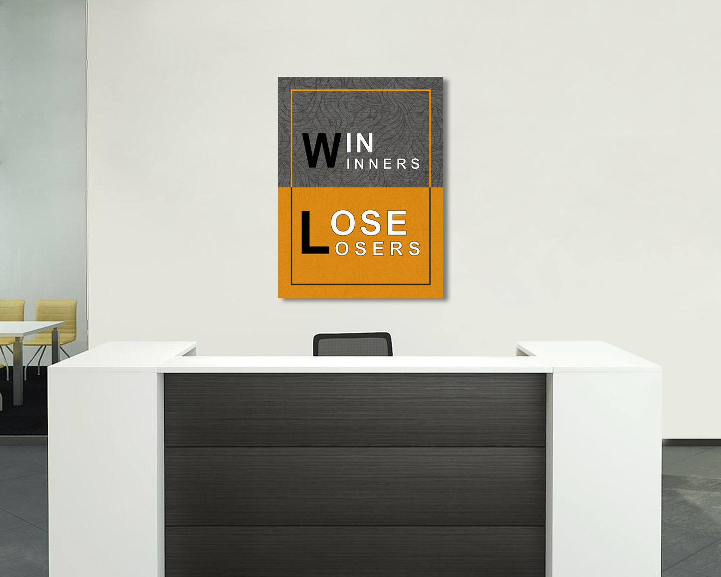 Winners Loosers Canvas Wall Art