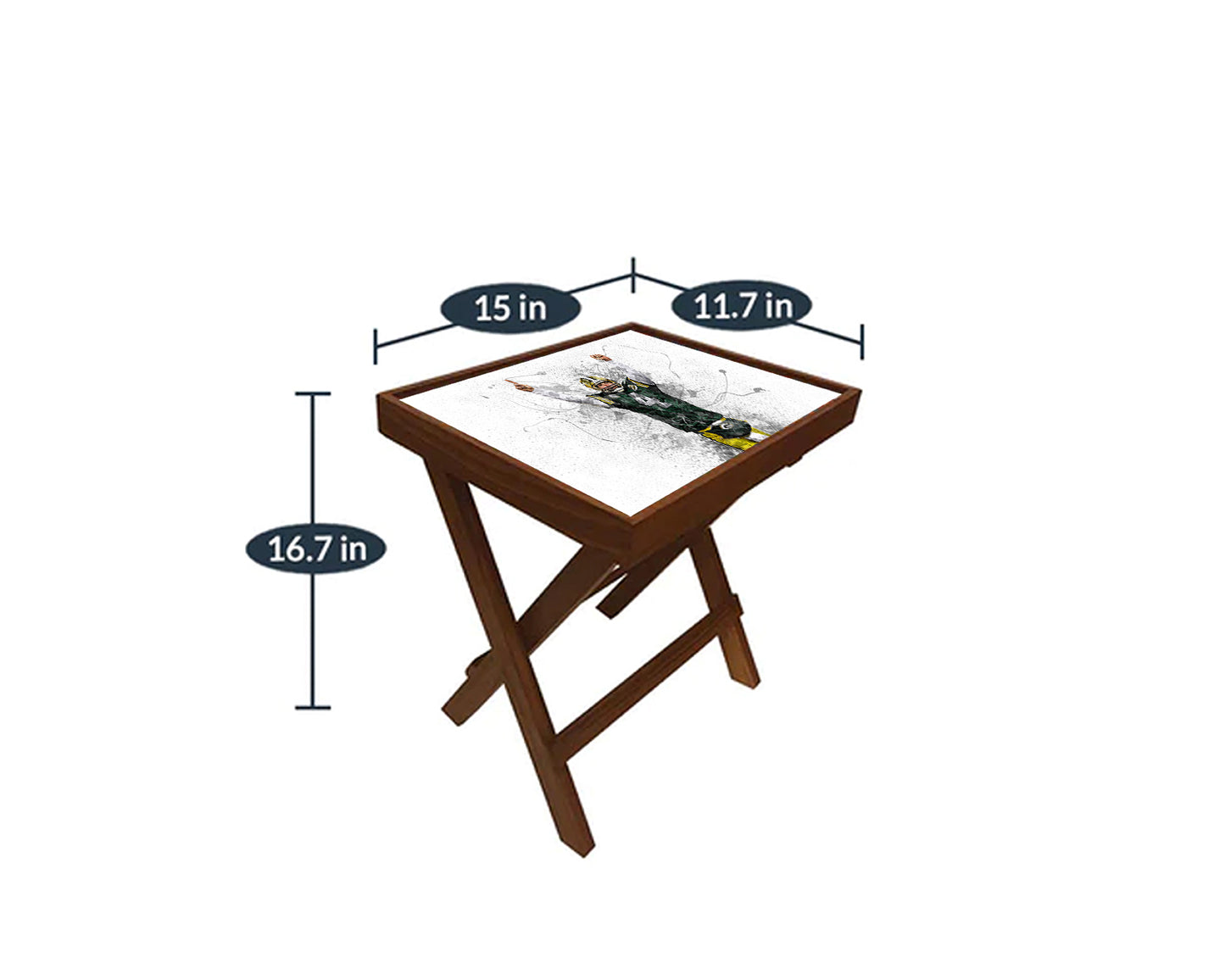 Brett Favre Splash Effect Coffee and Laptop Table