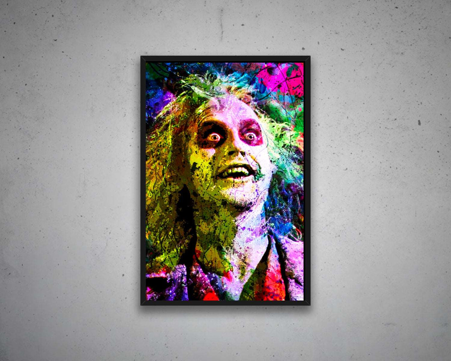 Beetlejuice Multicolour Wall Art
