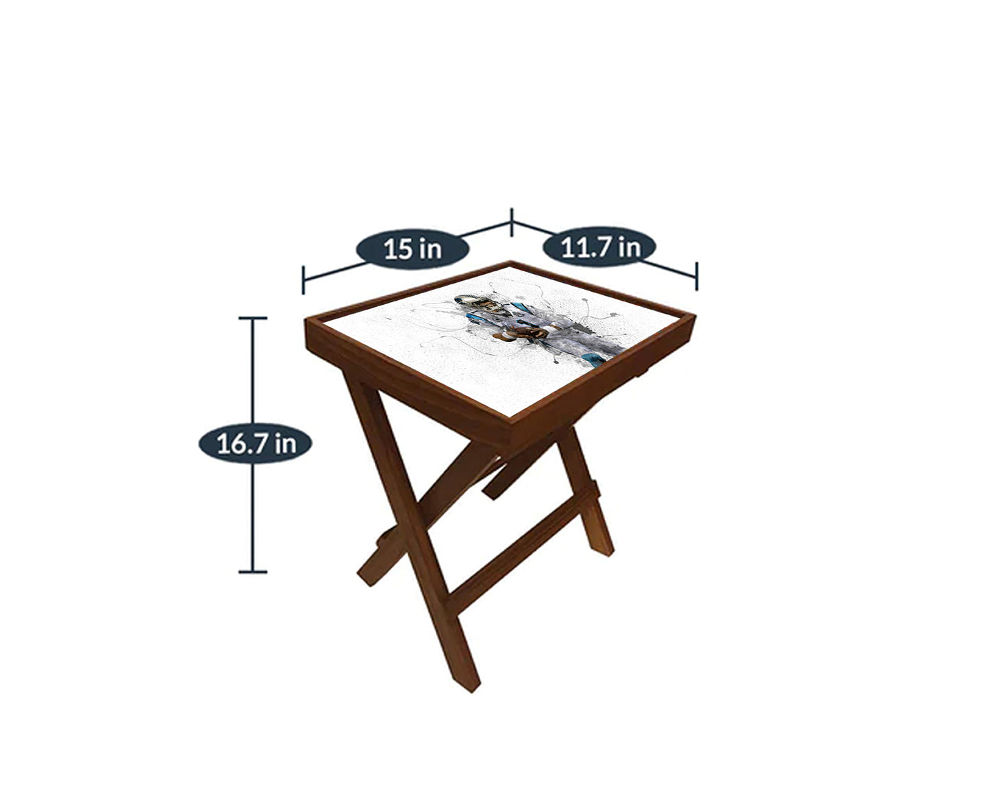 Cam Newton Splash Effect Coffee and Laptop Table