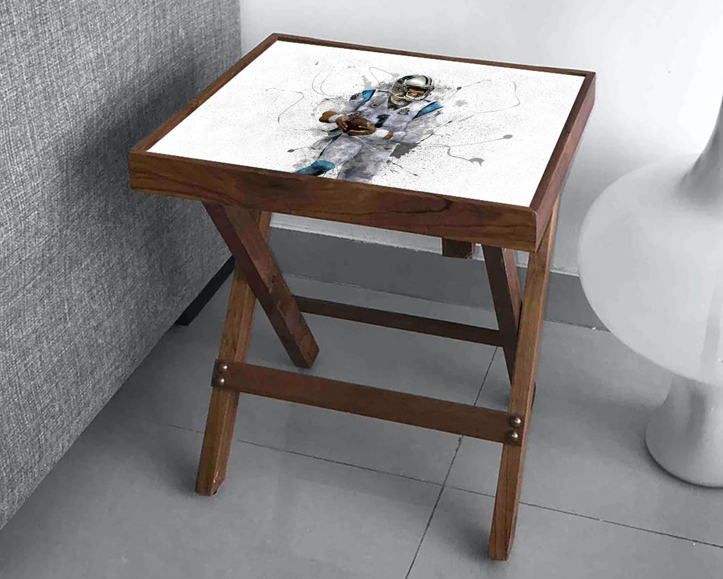 Cam Newton Splash Effect Coffee and Laptop Table