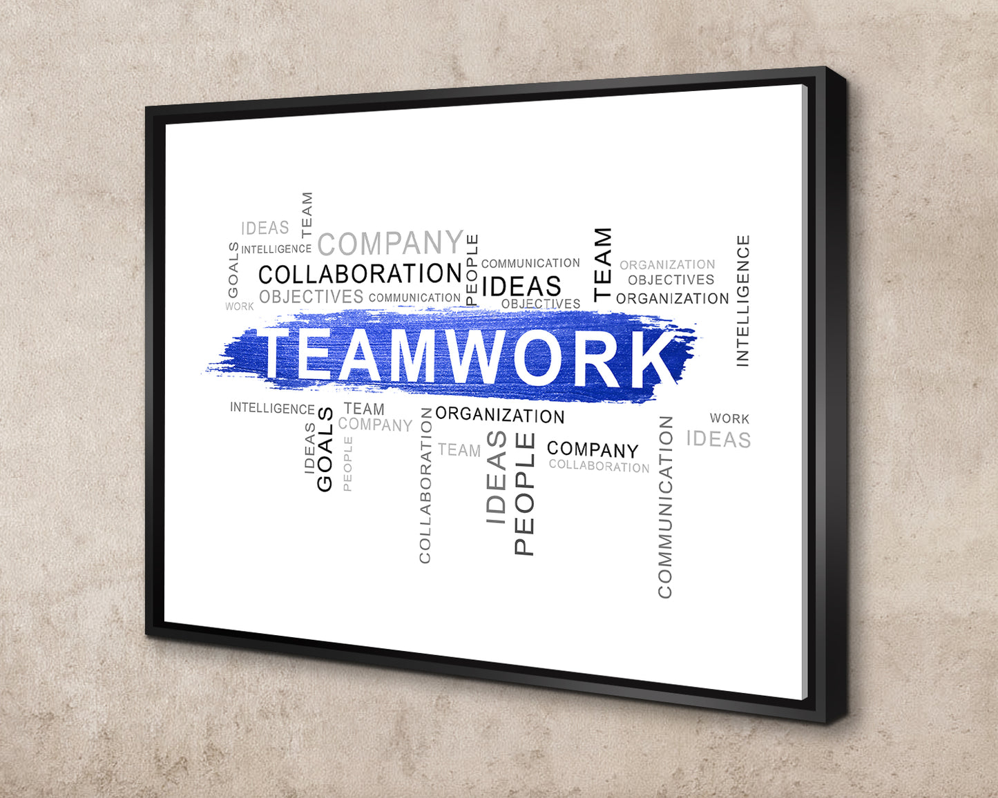 Teamwork Canvas Wall Art