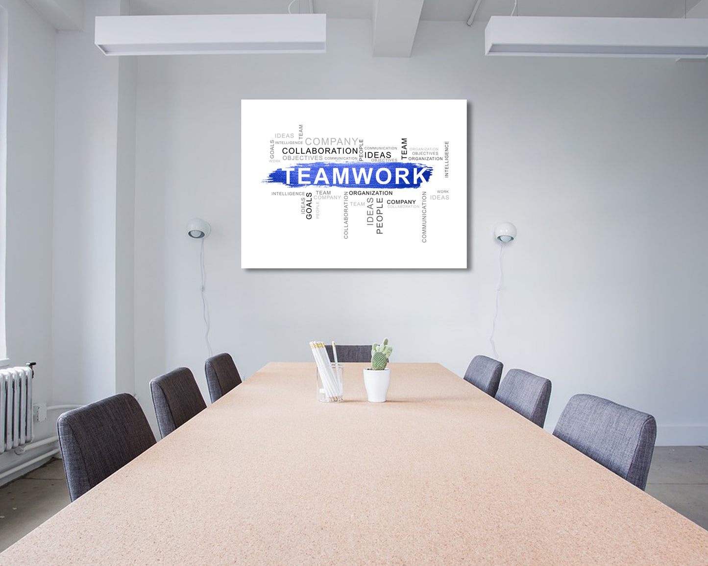 Teamwork Canvas Wall Art