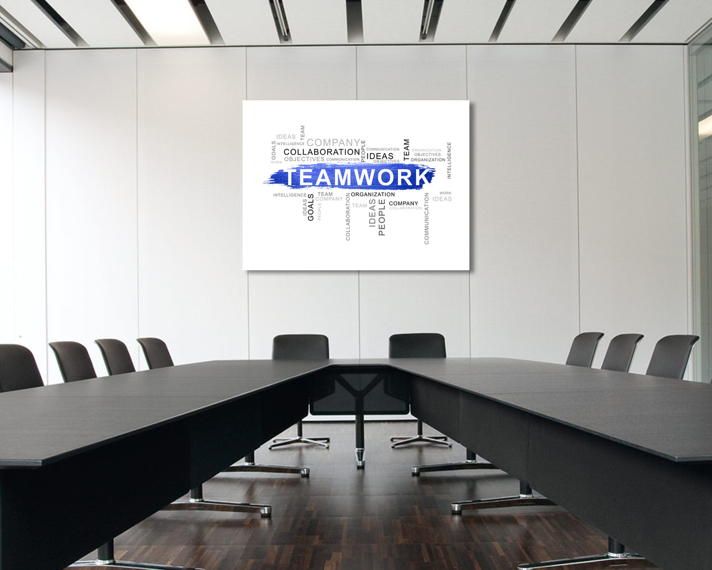 Teamwork Canvas Wall Art