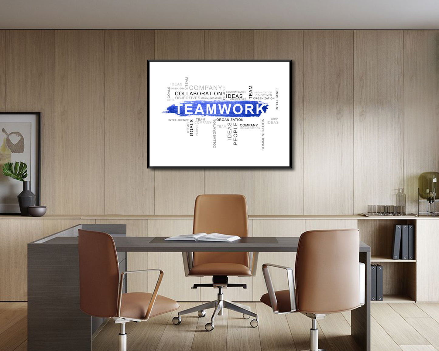 Teamwork Canvas Wall Art