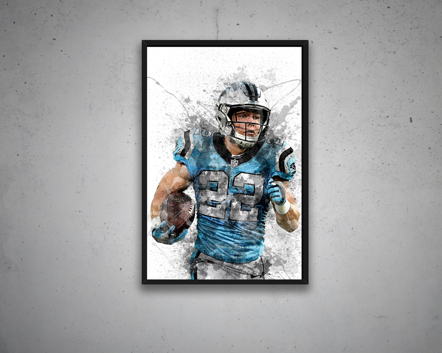 Christian McCaffrey Canvas Wall Art