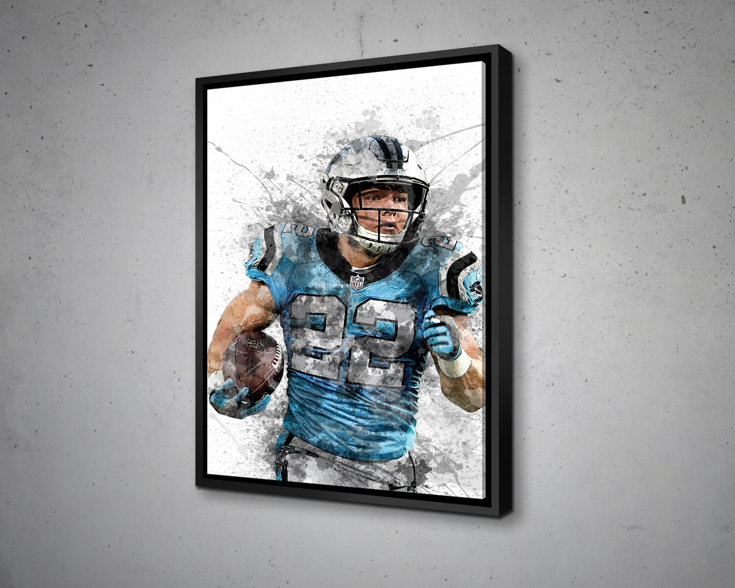 Christian McCaffrey Canvas Wall Art