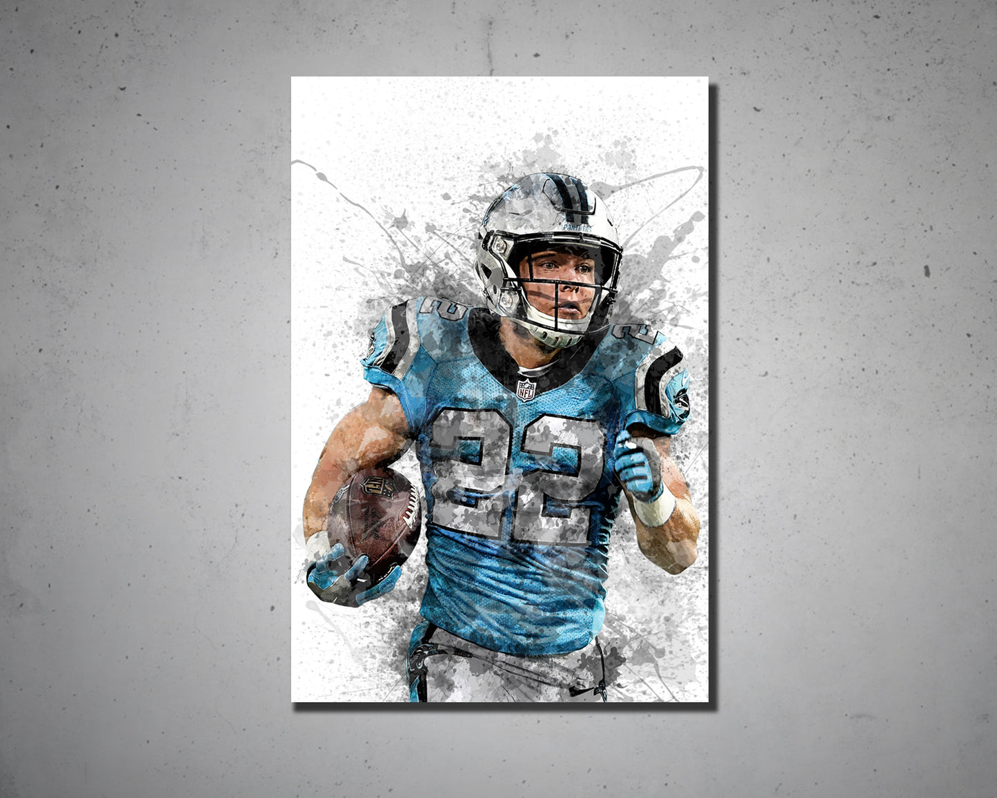 Christian McCaffrey Canvas Wall Art