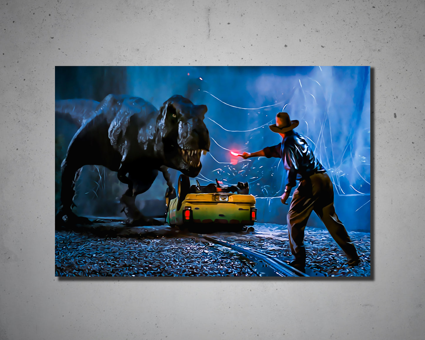 Jurassic Park Multicolour Wall Art