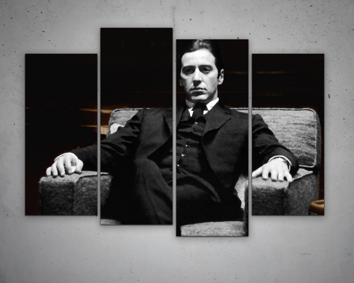 Abstract Godfather Multicolour Wall Art