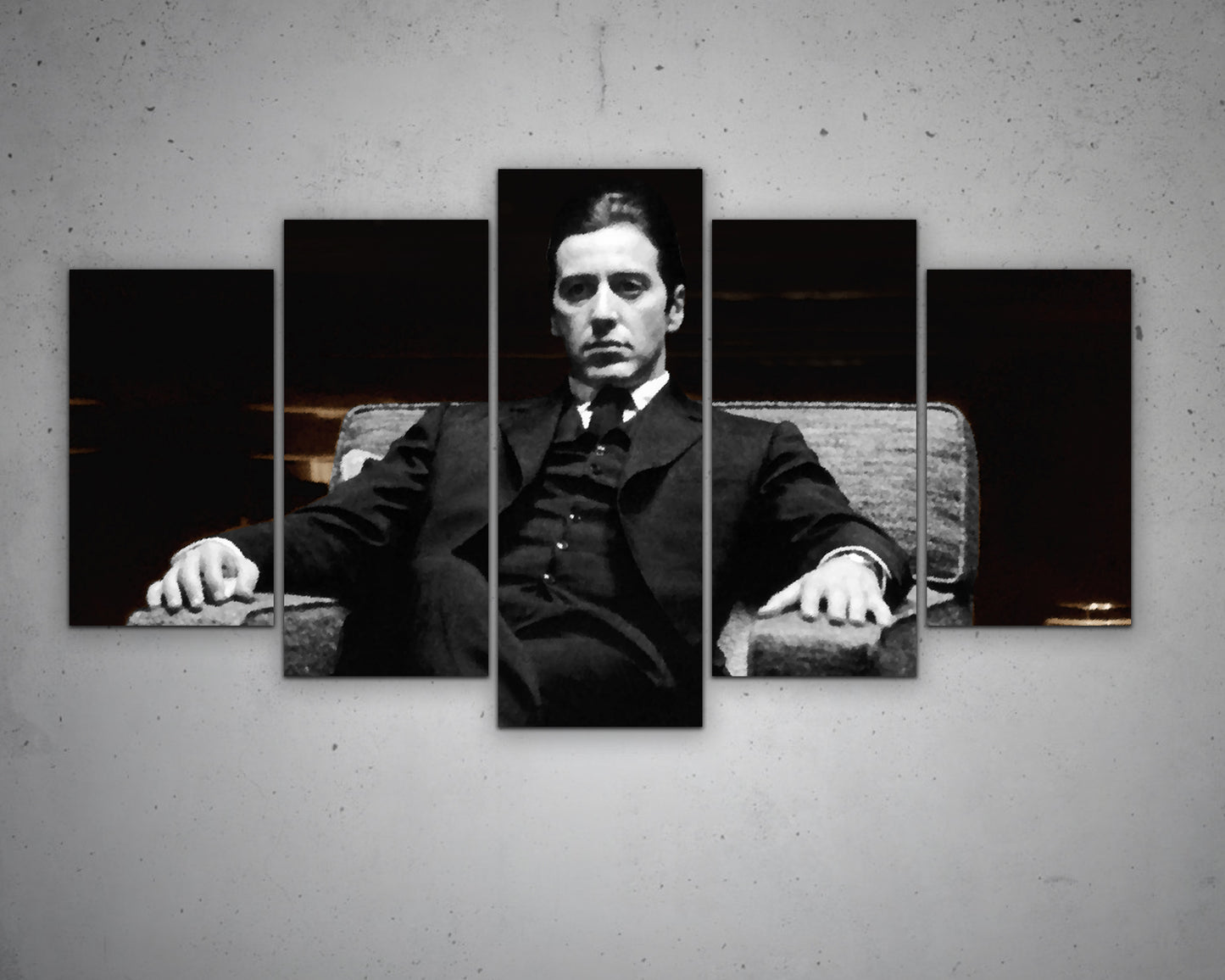 Abstract Godfather Multicolour Wall Art