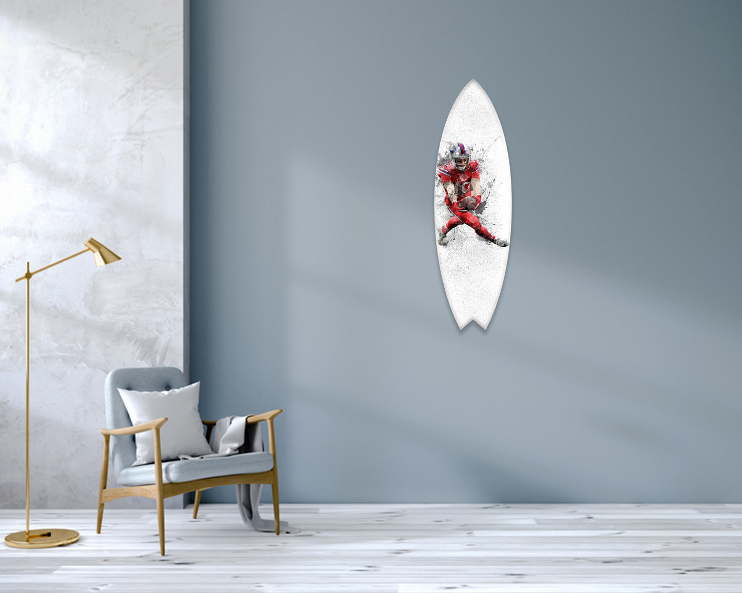 Cole Beasley Acrylic Surfboard Wall Art