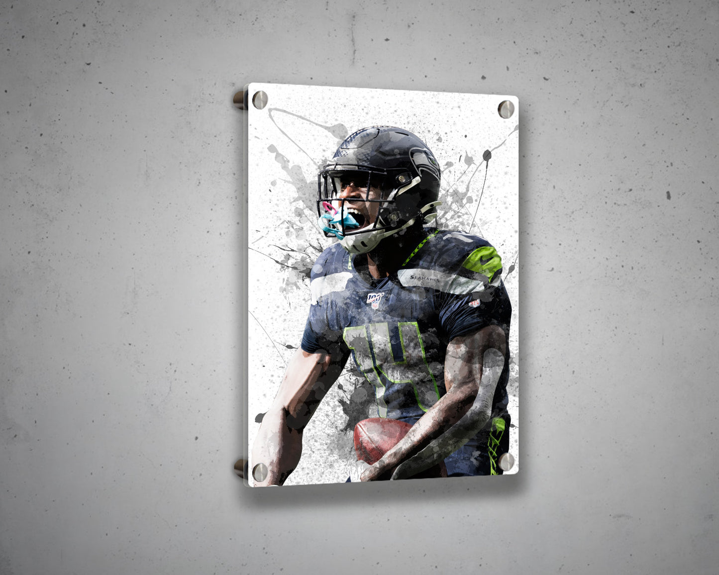 DK Metcalf Canvas Wall Art