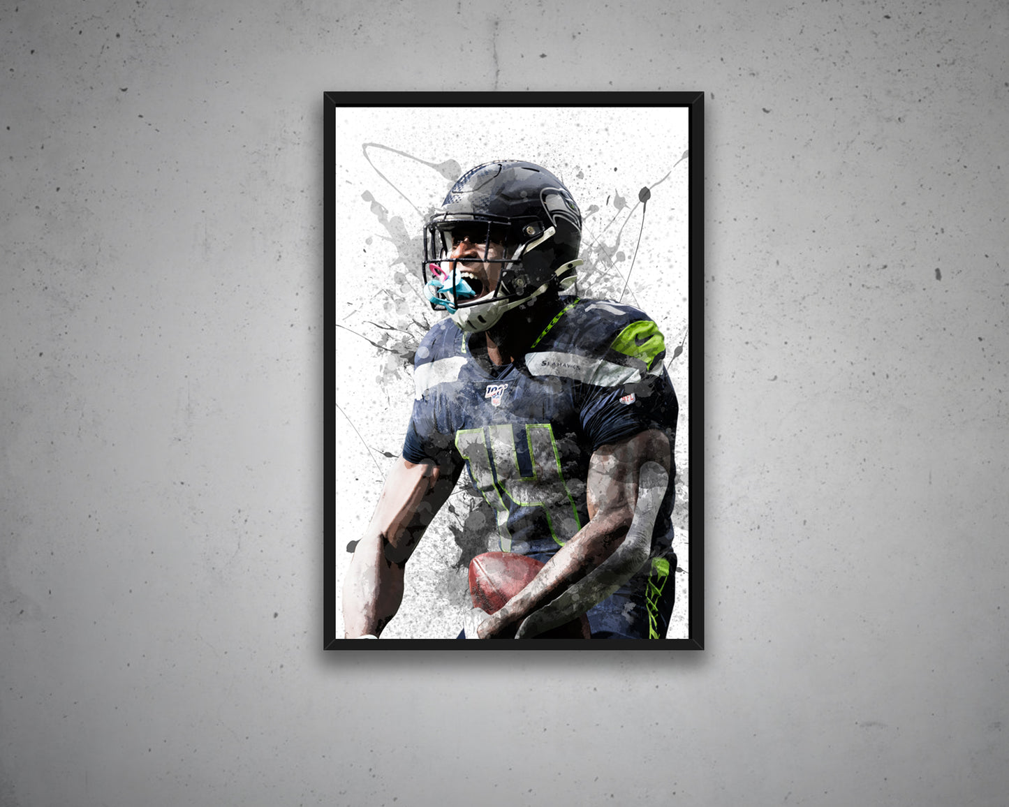 DK Metcalf Canvas Wall Art