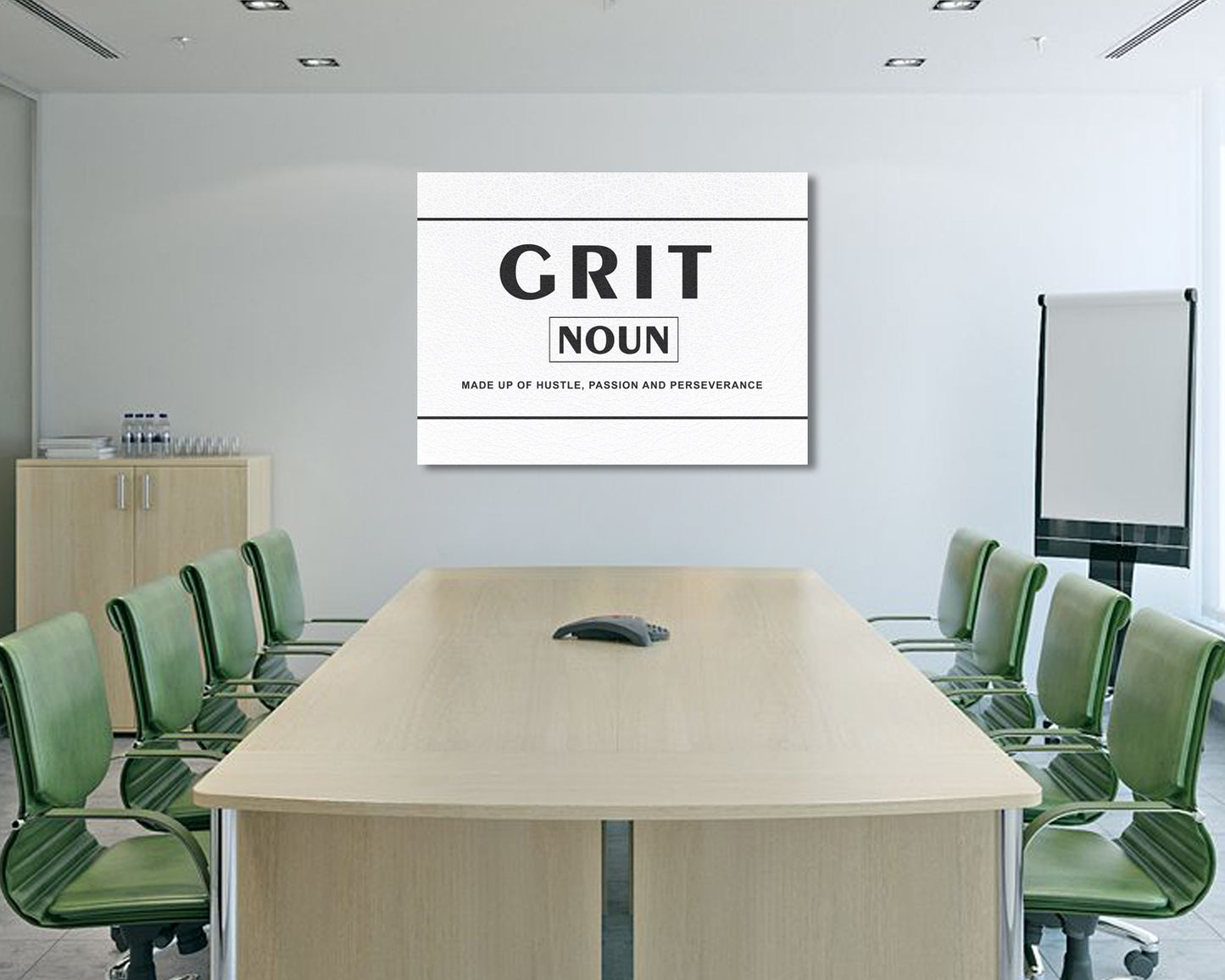 Grit made up of hustle passion and preseverance Canvas Wall Art