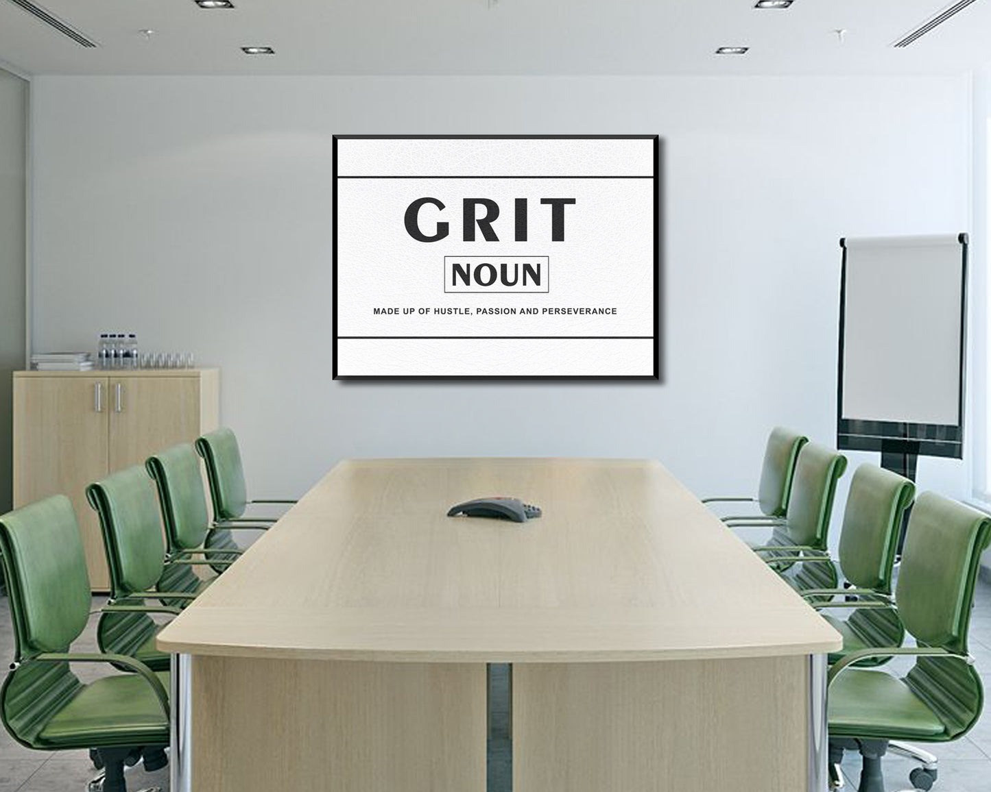 Grit made up of hustle passion and preseverance Canvas Wall Art