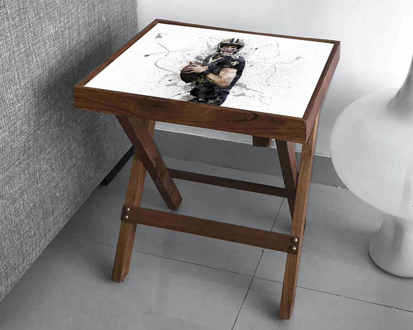 Drew Brees Splash Effect Coffee and Laptop Table