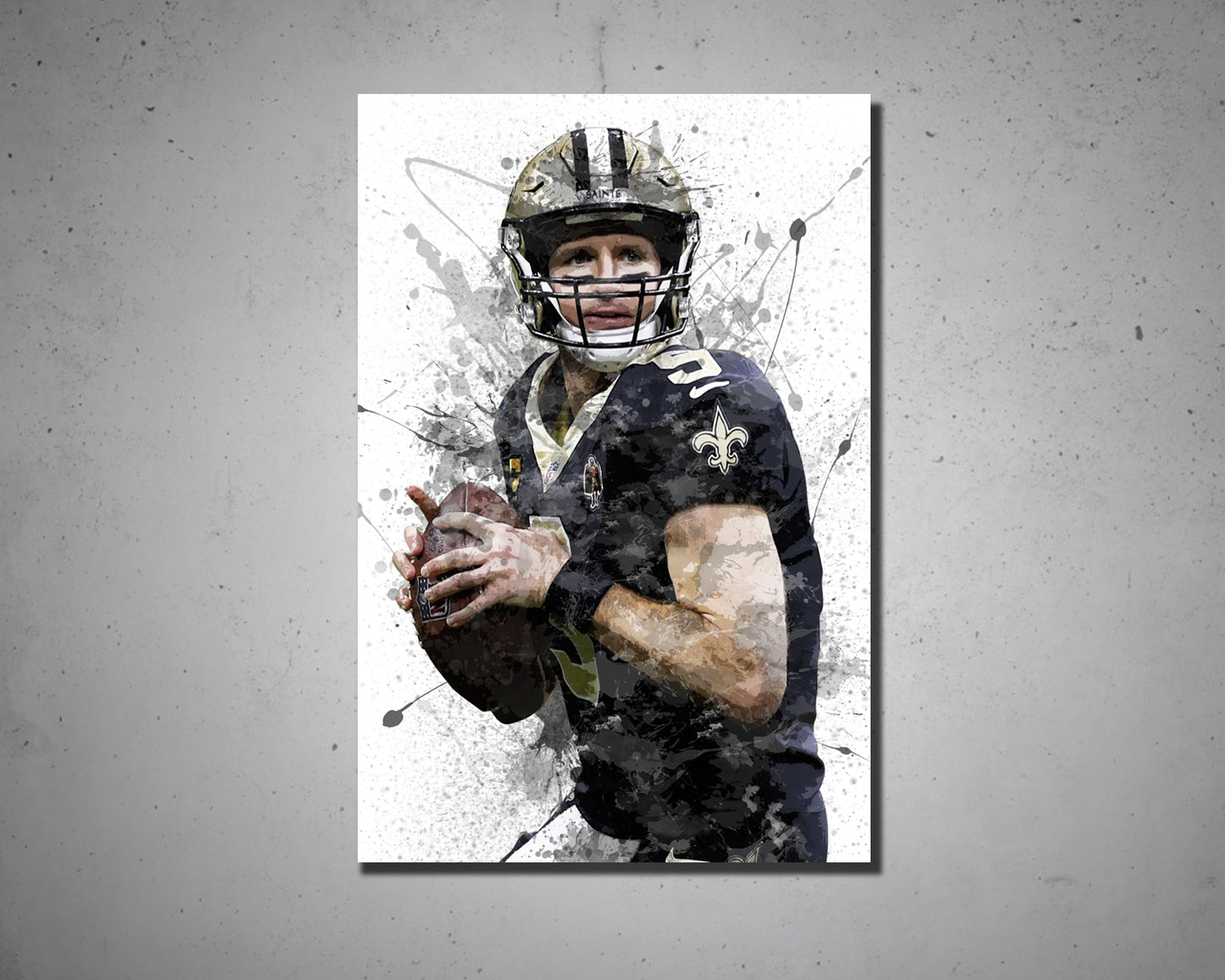 Drew Brees Canvas Wall Art