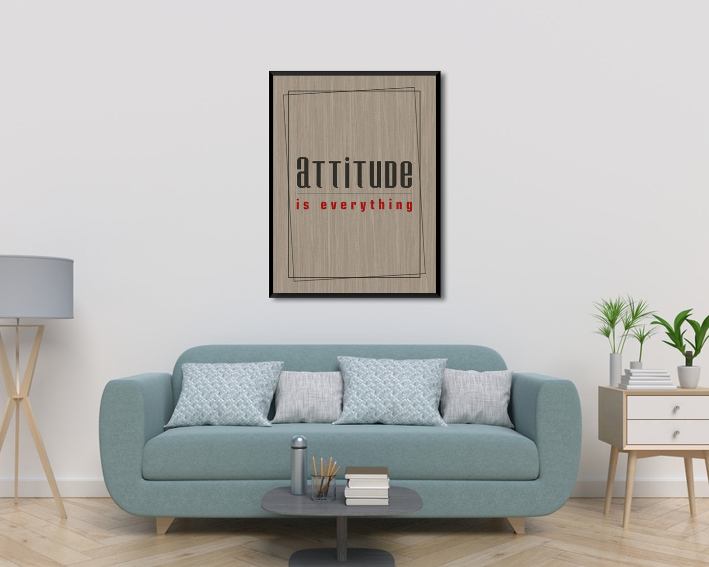 Attitude is everything Canvas Wall Art