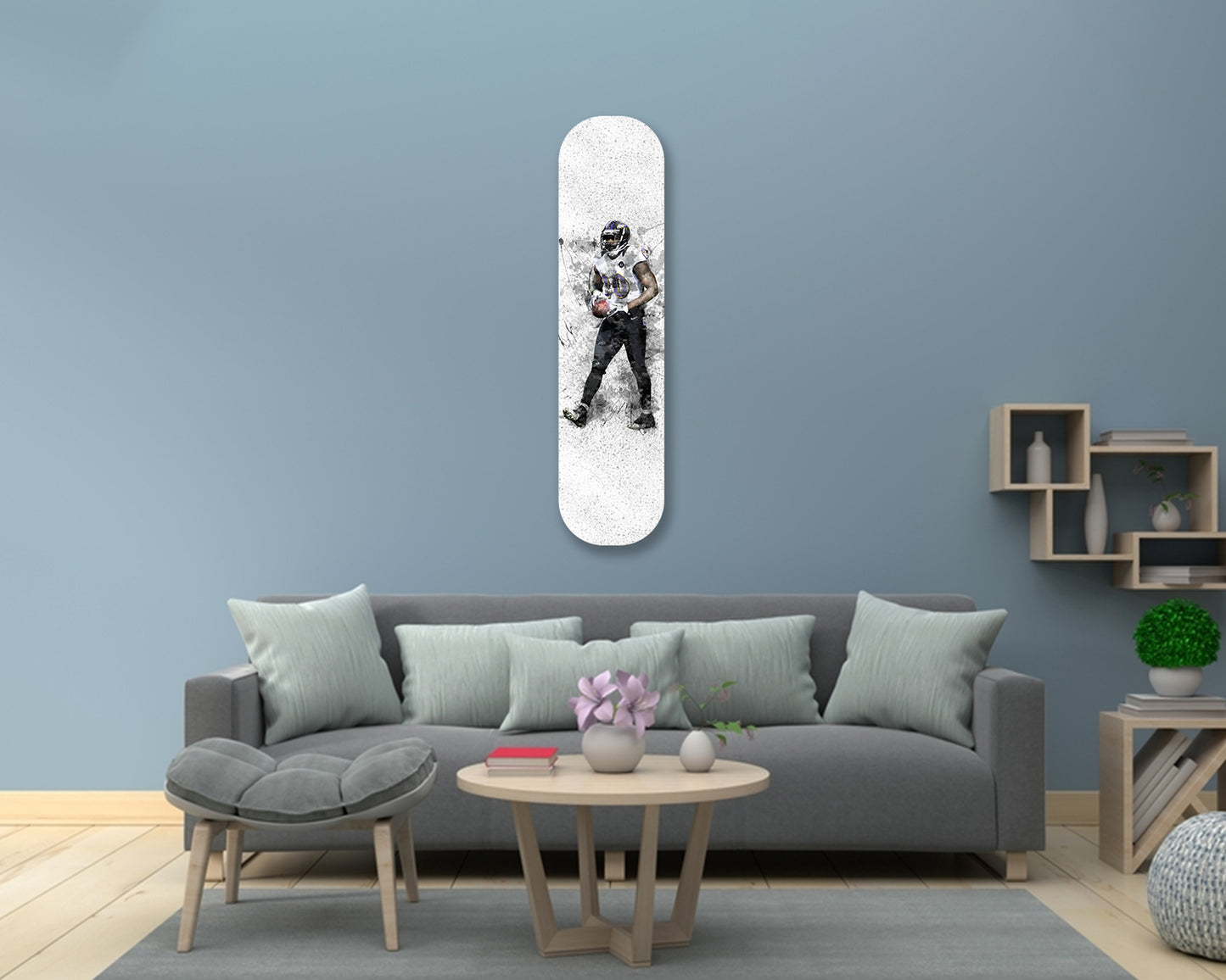 Ed Reed Acrylic Skateboard Wall Art