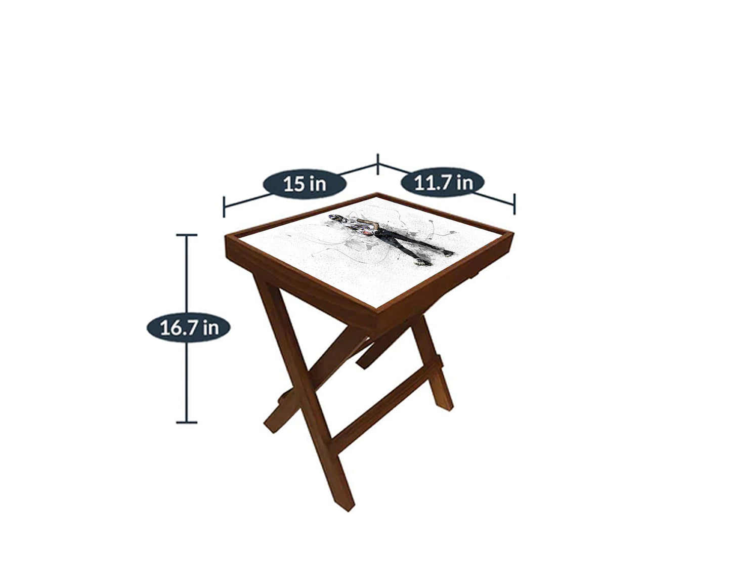 Ed Reed Splash Effect Coffee and Laptop Table