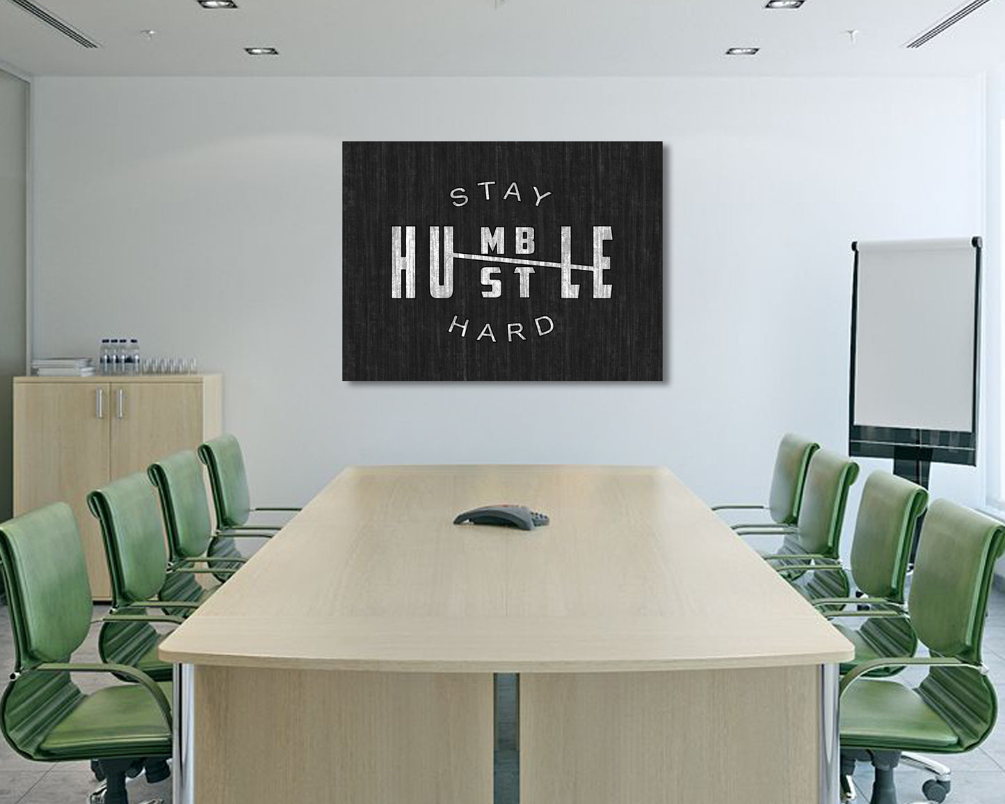 Stay Hustle Hard Canvas Wall Art