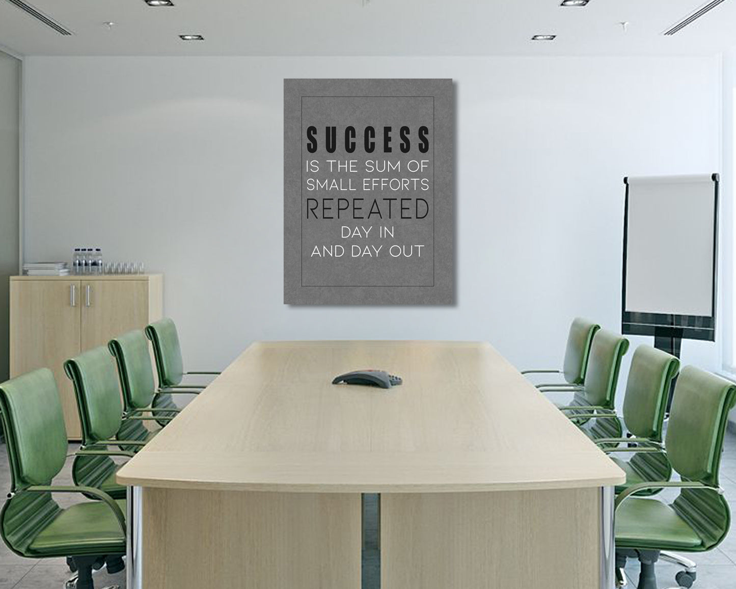 Success is the sum of small efforts Canvas Wall Art