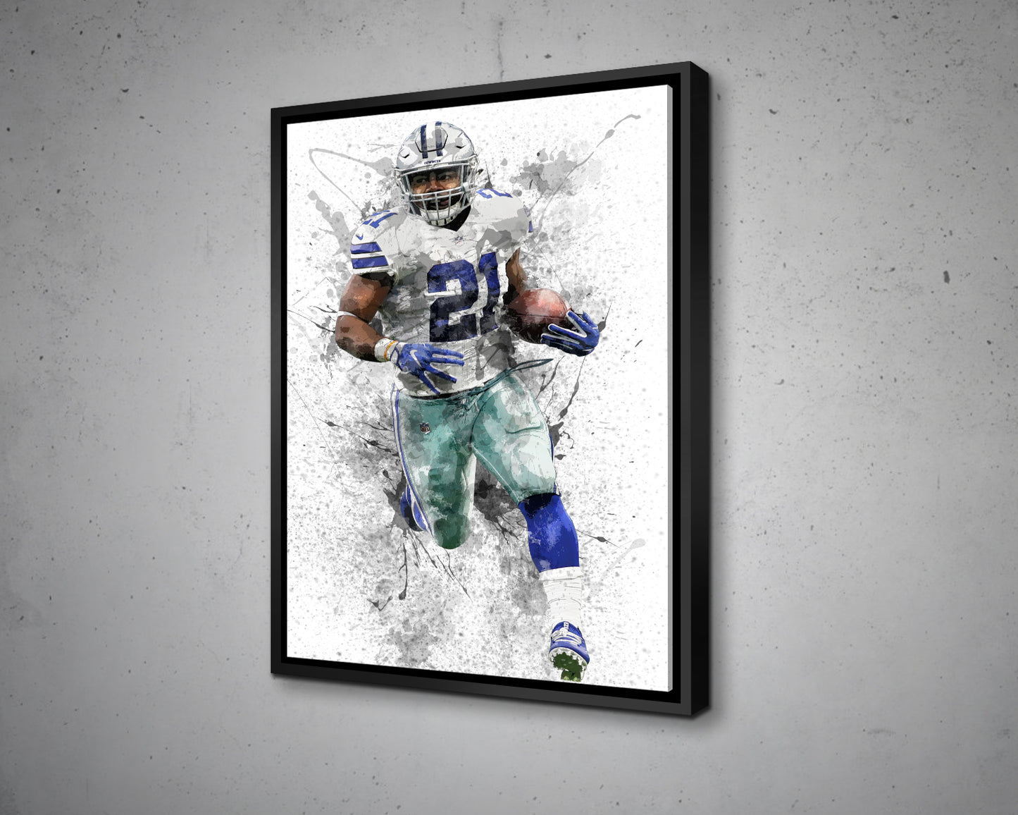 Ezekiel Elliott Canvas Wall Art