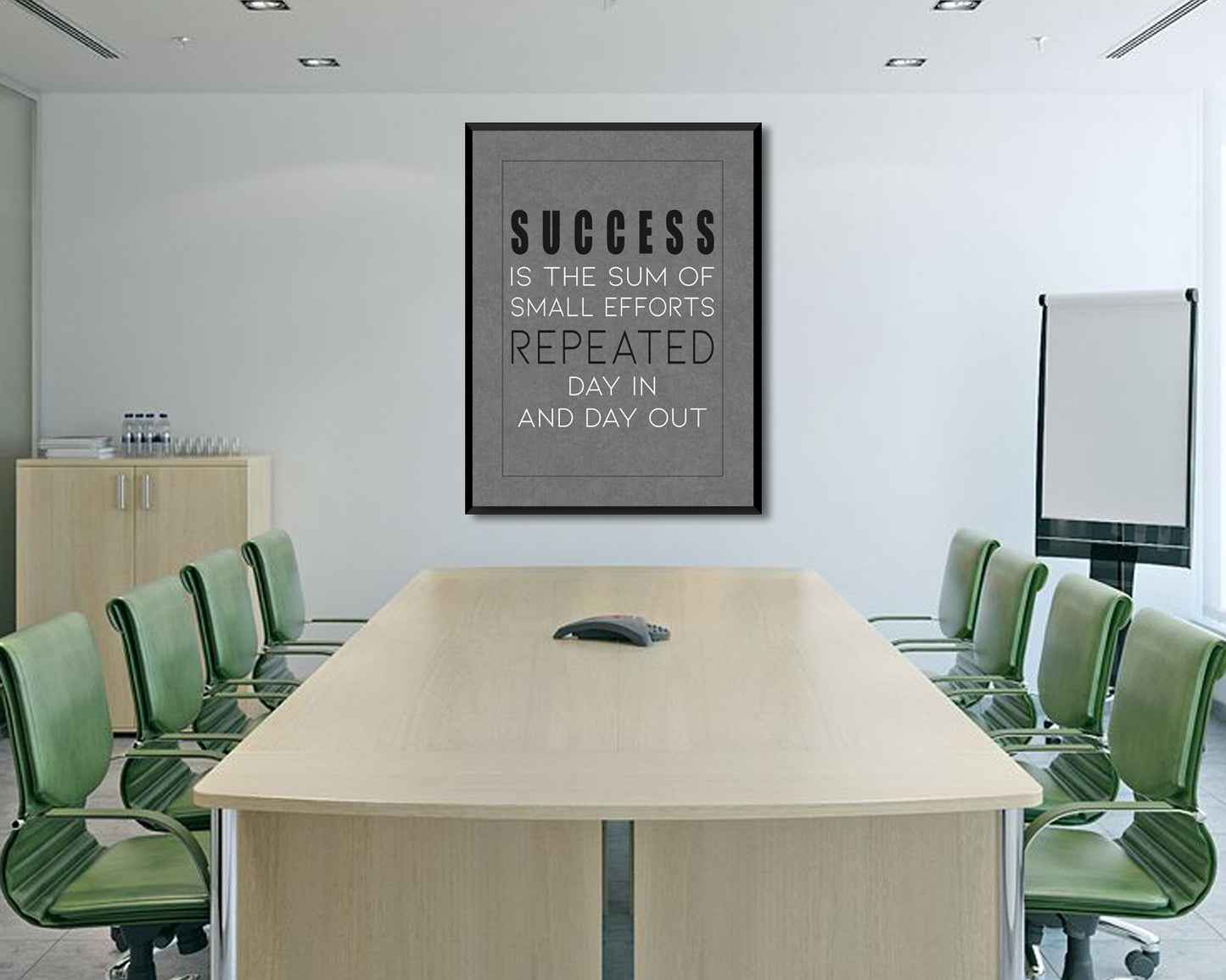 Success is the sum of small efforts Canvas Wall Art