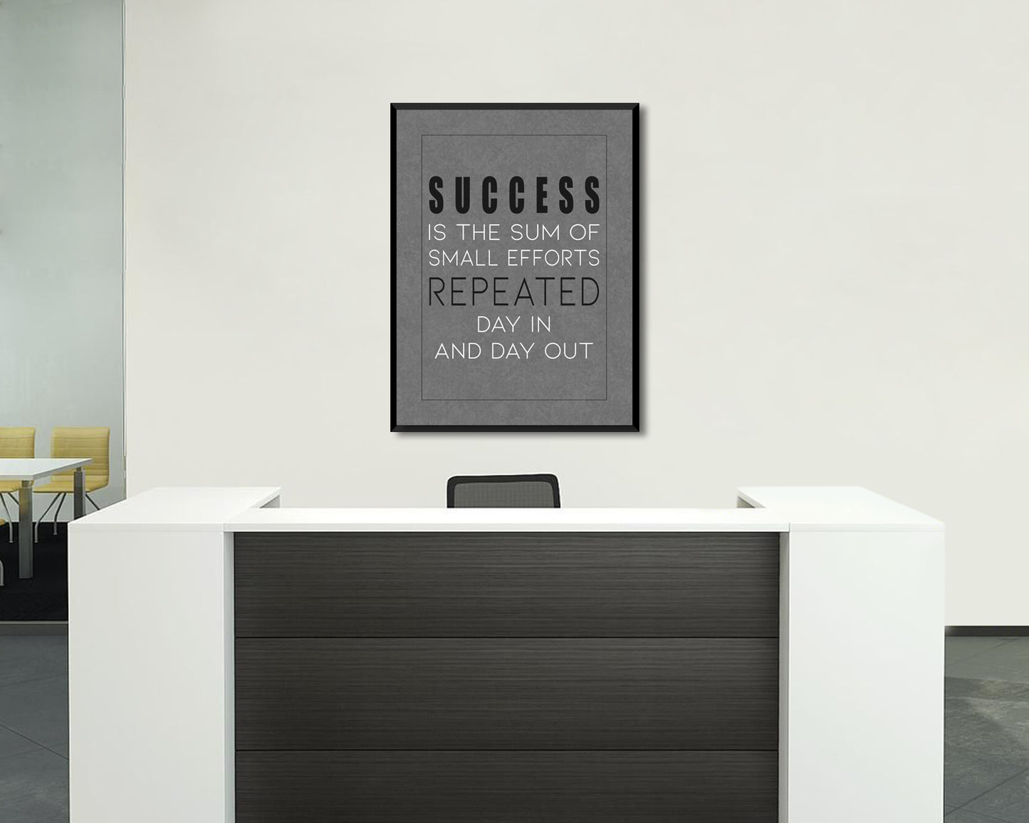 Success is the sum of small efforts Canvas Wall Art