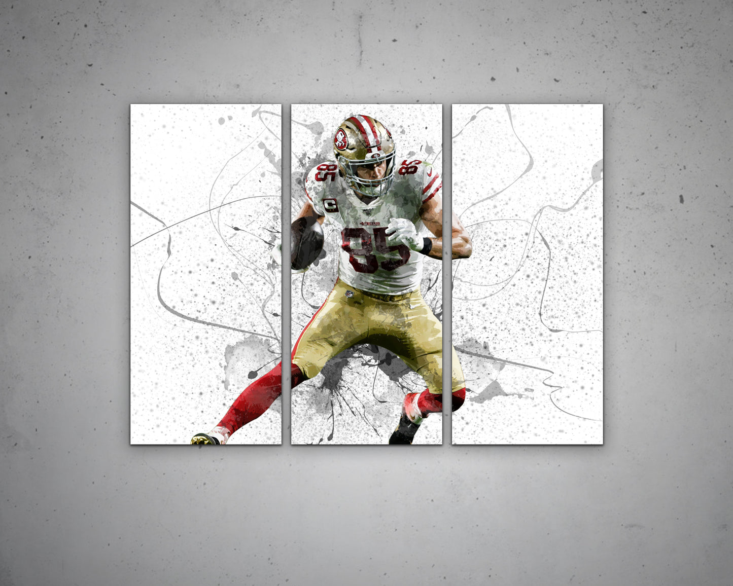 George Kittle Canvas Wall Art