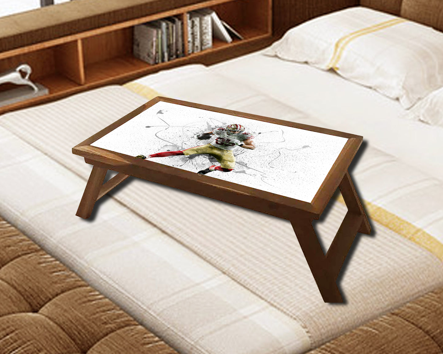 George Kittle Splash Effect Coffee and Laptop Table