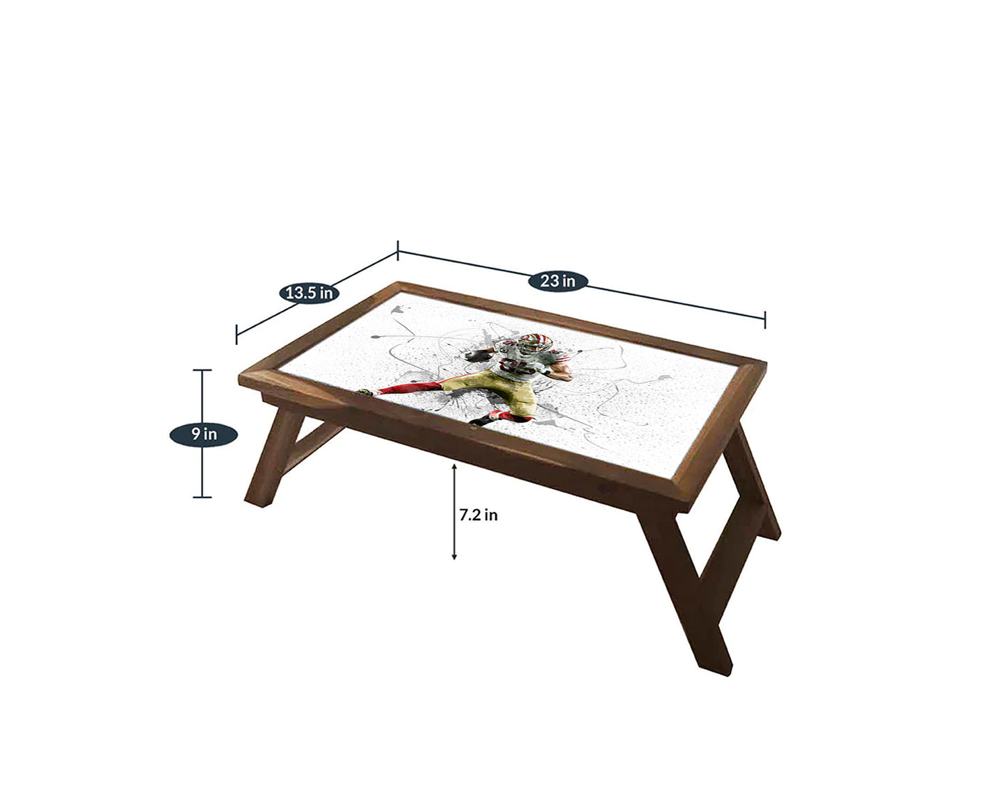 George Kittle Splash Effect Coffee and Laptop Table