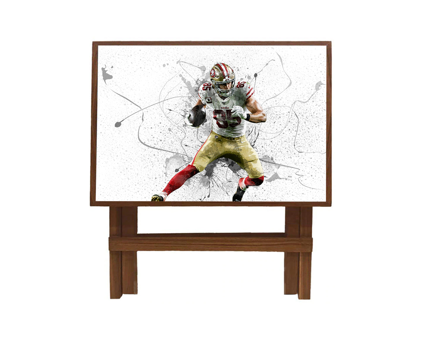 George Kittle Splash Effect Coffee and Laptop Table