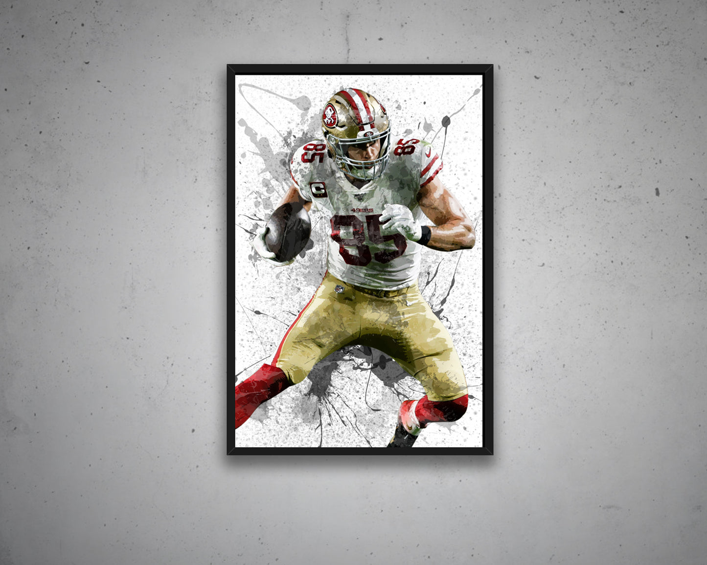 George Kittle Canvas Wall Art
