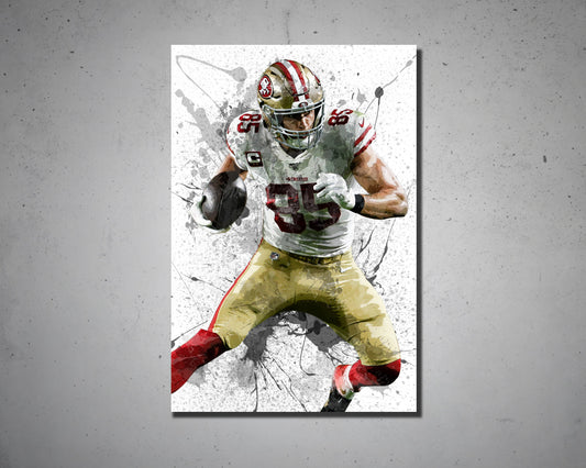 George Kittle Canvas Wall Art